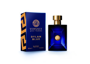 The bright blue and gold bottle evokes the Mediterranean theme and is embossed with an image of Medusa: the iconic symbol of Versace