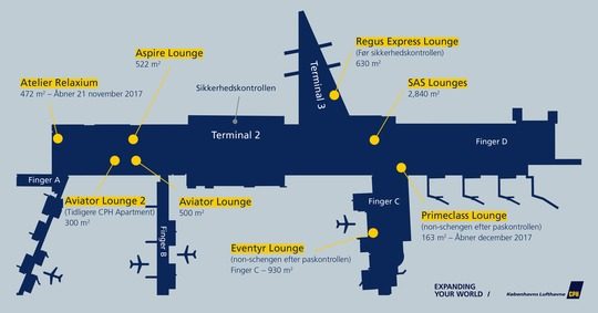 Copenhagen Airport Terminal Map