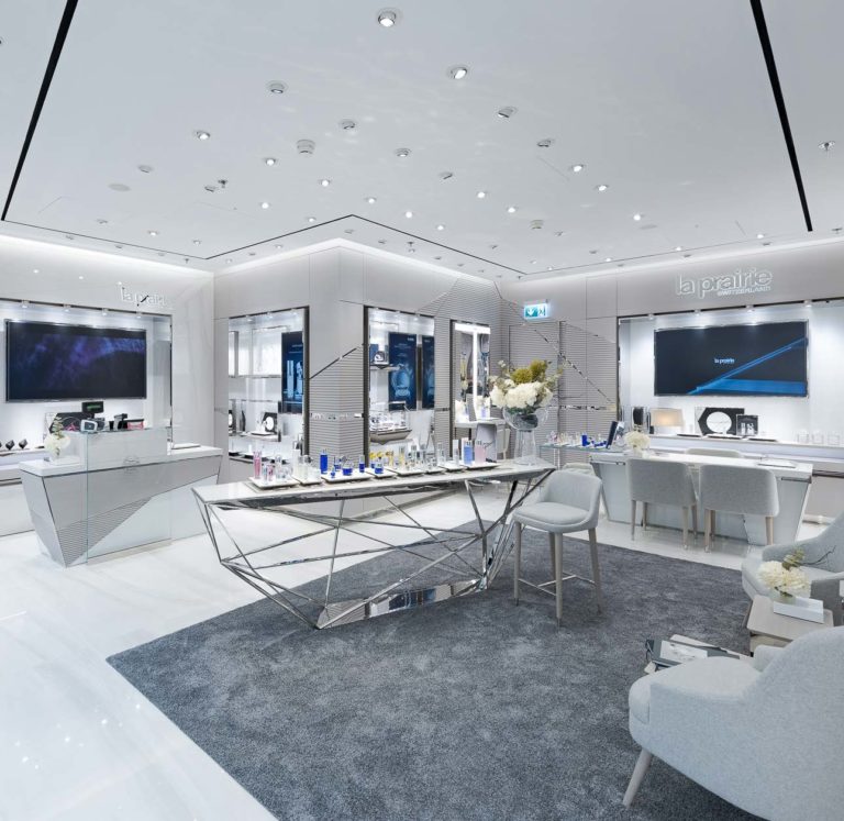 La Prairie captures Swiss elegance in updated store design The Moodie