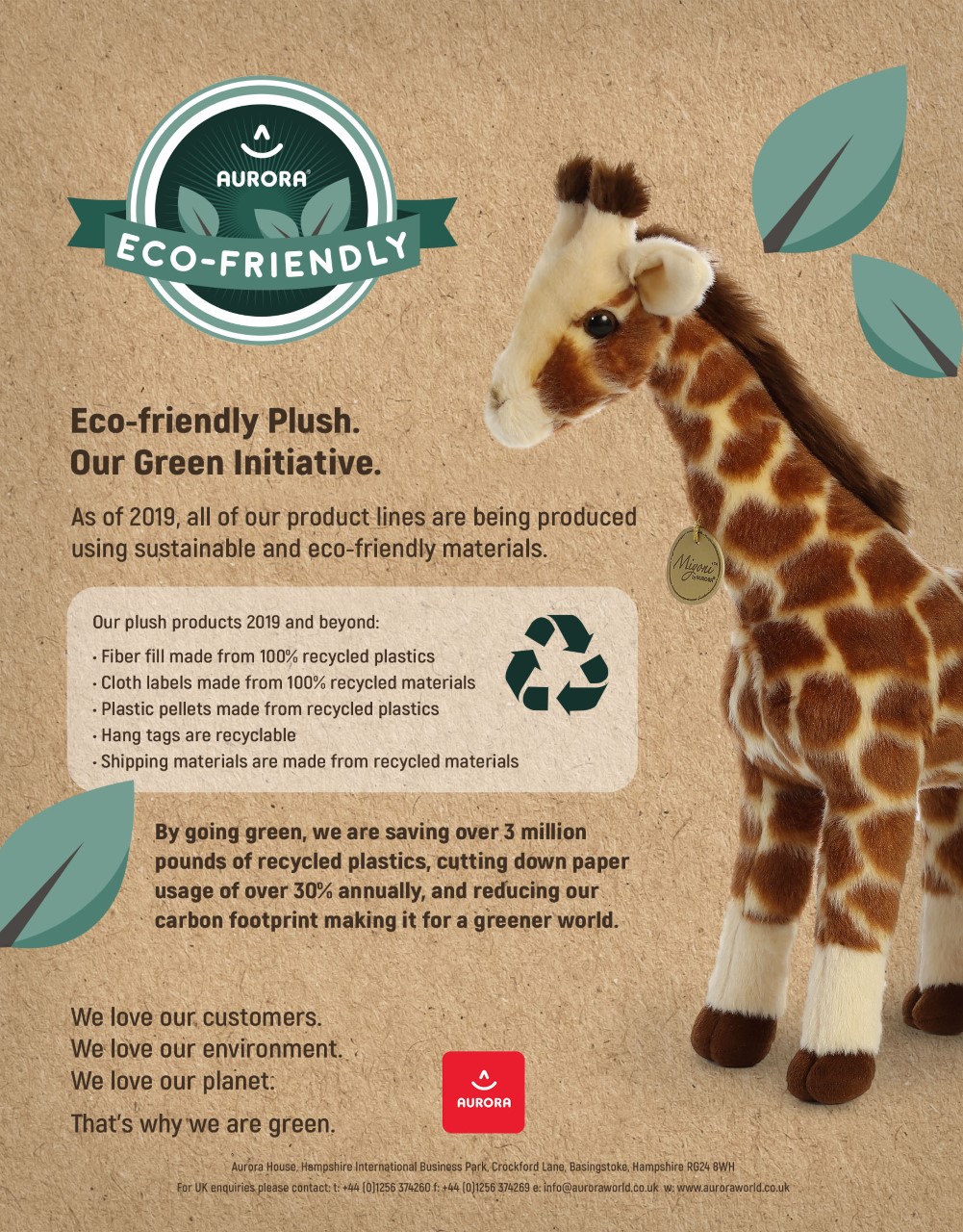 eco friendly stuffed animals