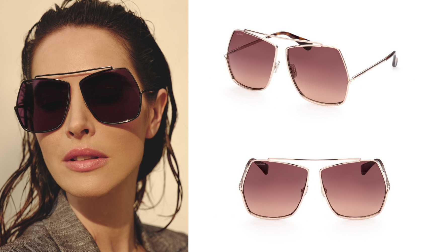 its Max Mara collection Davitt first The reveals Moodie campaign : -The eyewear Marcolin for Moodie digital Report Report Davitt