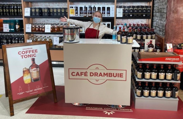 Drambuie introduces caféthemed retail activation with Scandlines at